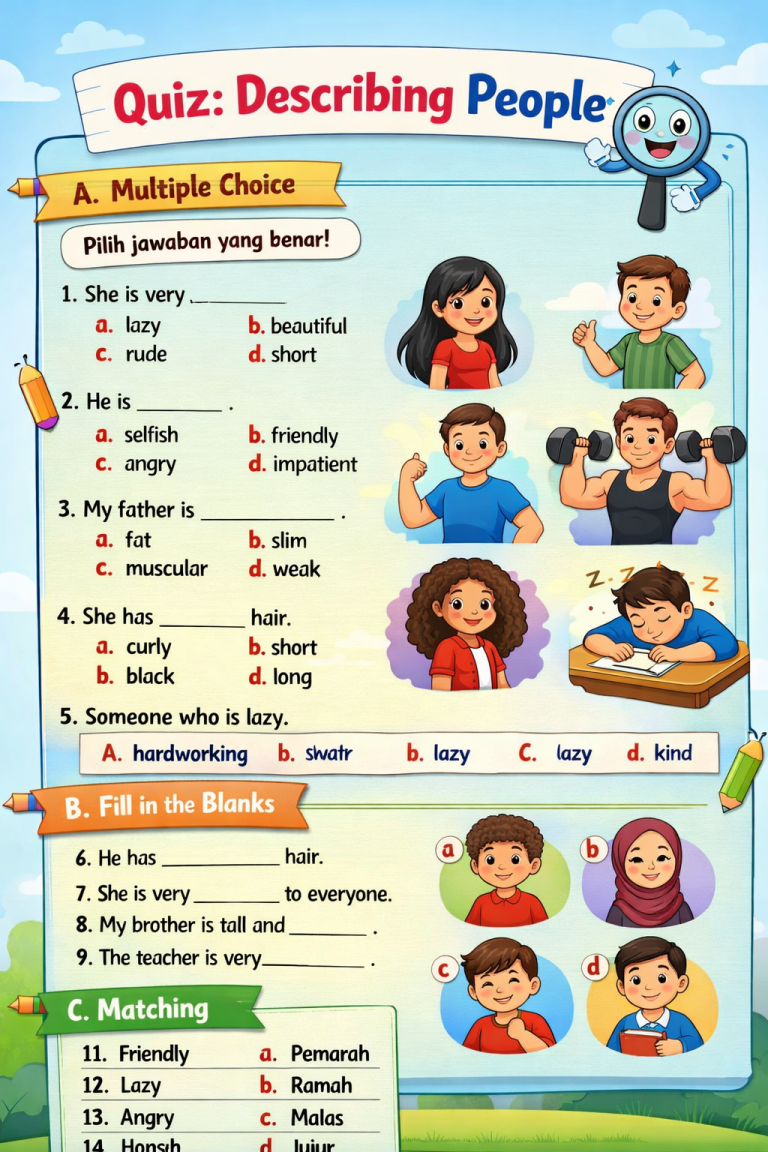 Describing People dalam Bahasa Inggris: Panduan Lengkap